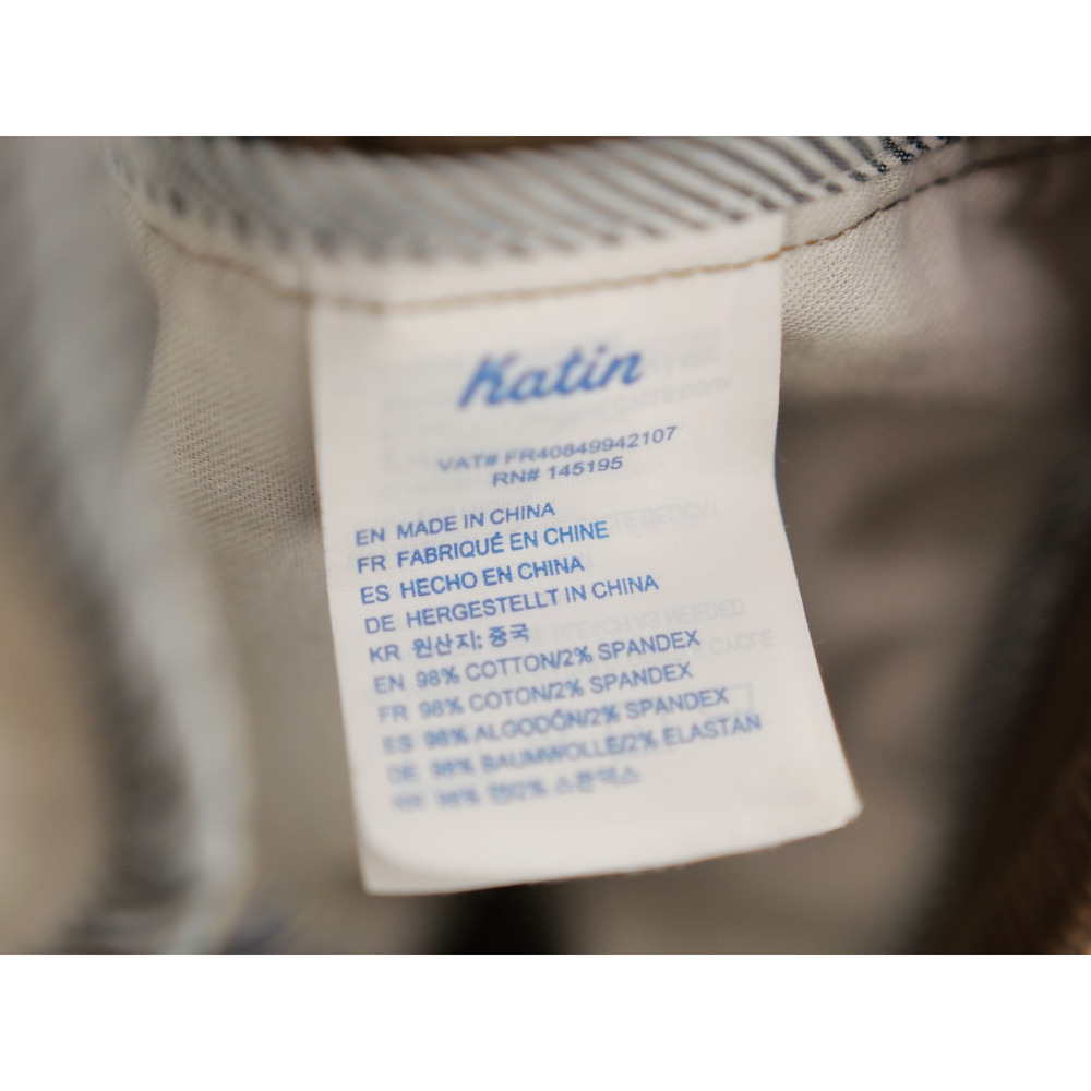 Katin Corey Corduroy Pants Mens 33x27 Brown Slim Straight Stretch Chino - Picture 10 of 10